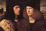 Giovanni Cariani Portrait de deux jeunes gentilhommes venitiens Sweden oil painting artist